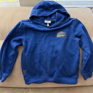 Lacoste Kids Blue Hoodie with Minecraft Design